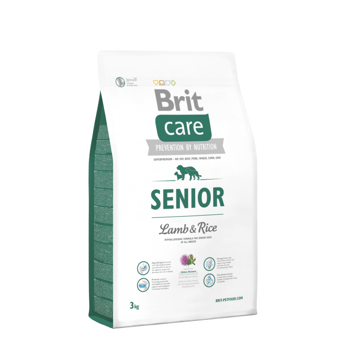 brit care senior lamb & rice 12kg